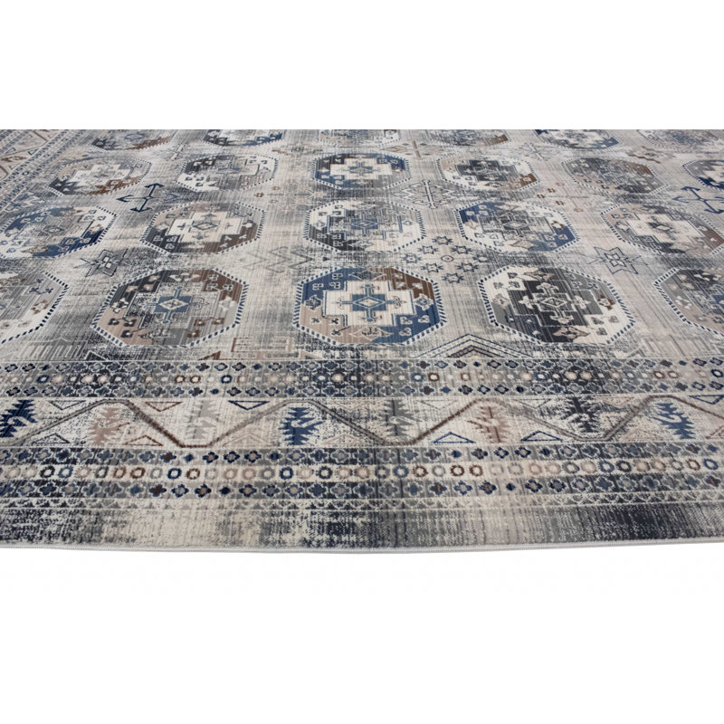 Lucha Geometric Indoor Rug, Rectangle 7'10" x 10'