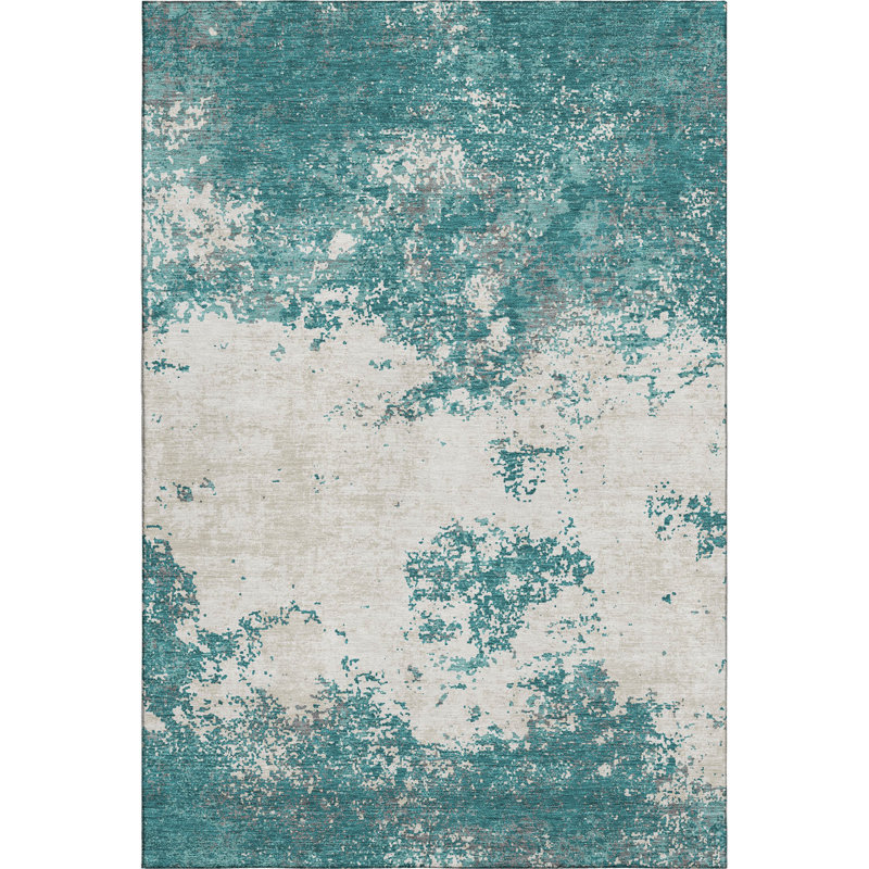 Tapis moderne lavable à la machine de qualité supérieure AMF1027, Rectangle 2 pi 6 po x 3 pi 10 po