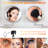 Wall Mounted 8" Makeup Mirror With×10 Magnification Makeup Mirror-977281134