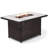 Buthayna Rectangle Iron Propane Smokeless Fire Pit Table with Lid