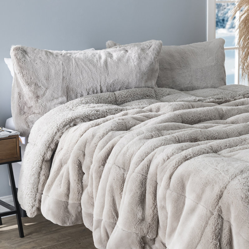 Twin XL Chunky Bunny Brown Down Alternative Comforter Set