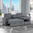 Dark Grey Complete Sofabed