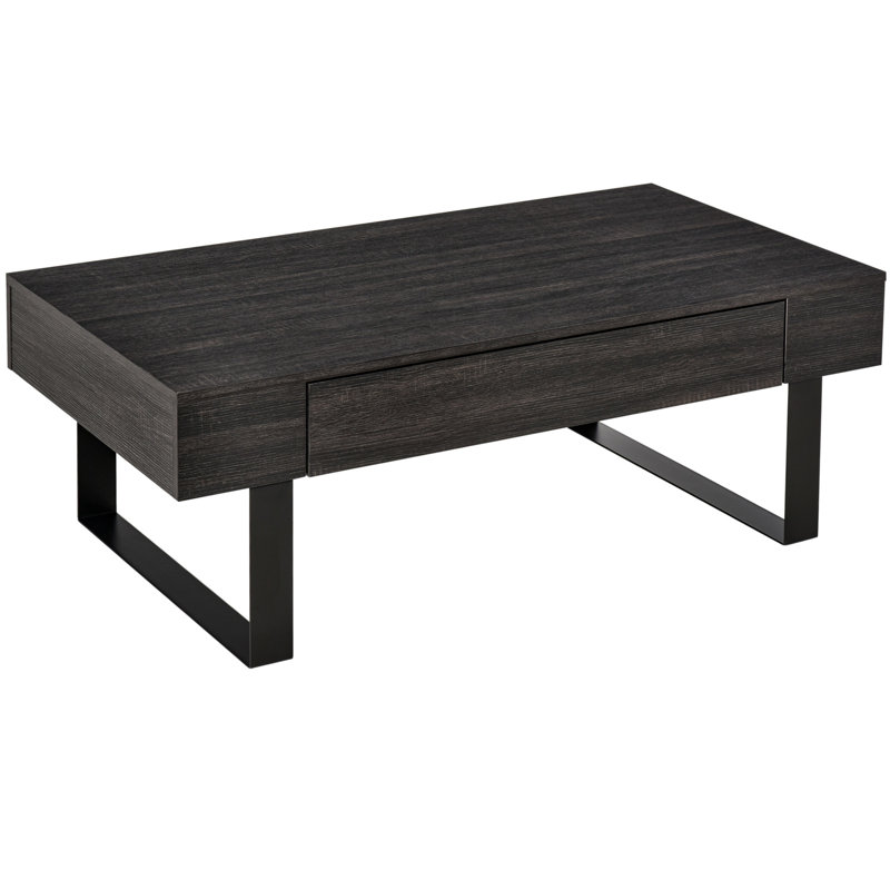 Table basse de salon - Gris foncé avec esthétique de rangement élégante