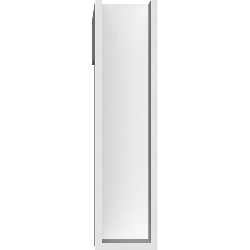 Support standard en PVC de qualité architecturale avec extrémités blocs, H 14 po x l 3 po x P 14 po