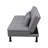 Light Gray Linen Convertible Sofa Bed