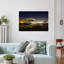 «Night Sky Coastal Reflection Dramatic Peaceful Serene Beach City», reproduction d'art-99850714