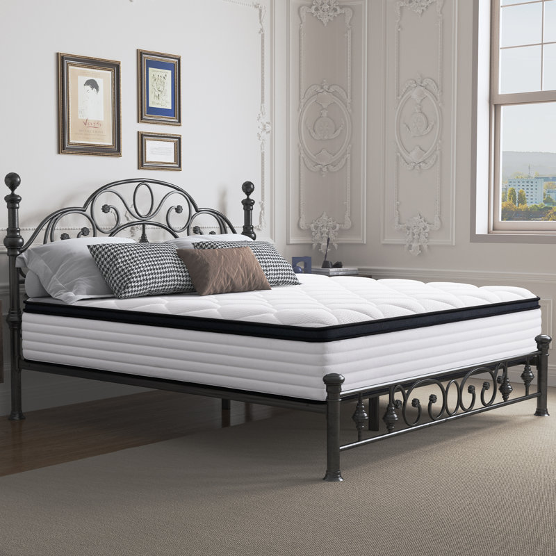 22cm  and 25cm No-Noise Pocket Sprung and Memory Foam Mattress Plush Feeling, Mattress in a Box, 25cm, Single (3')