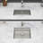 Kitchen Sink,Undermount Sink 5.5-Inch Low Depth Ada Compliant Single Bowl 16 Gauge Stainless Steel Handmade Sinks Basin