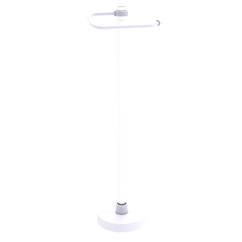 Porte-papier hygiénique sur pied Clearview, Blanc mat