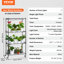 Support pour plante avec étagère de culture 6 lumières 120 W-1116858505