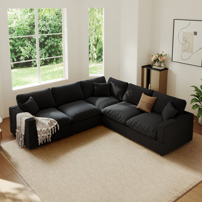 Upholstered Sofa, Cloud Couch Modular Sectional Sofa Couch for Living Room Bedroom