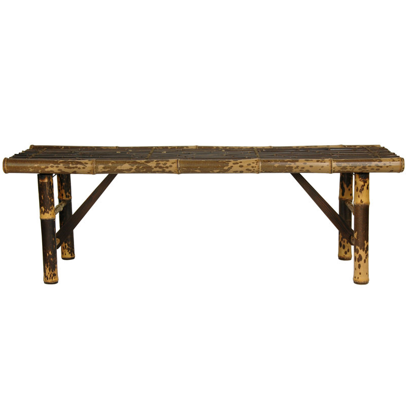 Truby Bamboo Bench, Dark Wood