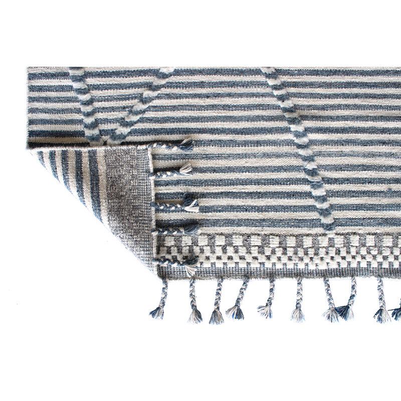 Moroccan Striped Area Rug, Rectangle 10' x 14'
