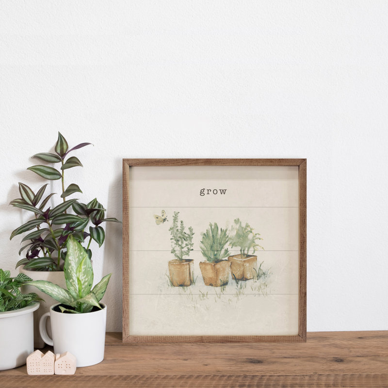 Garden Plants Grow By Cheri Blum, 4" H x 4" W