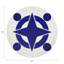 Constellations Compass Pebble 16" Vinyl Placemat