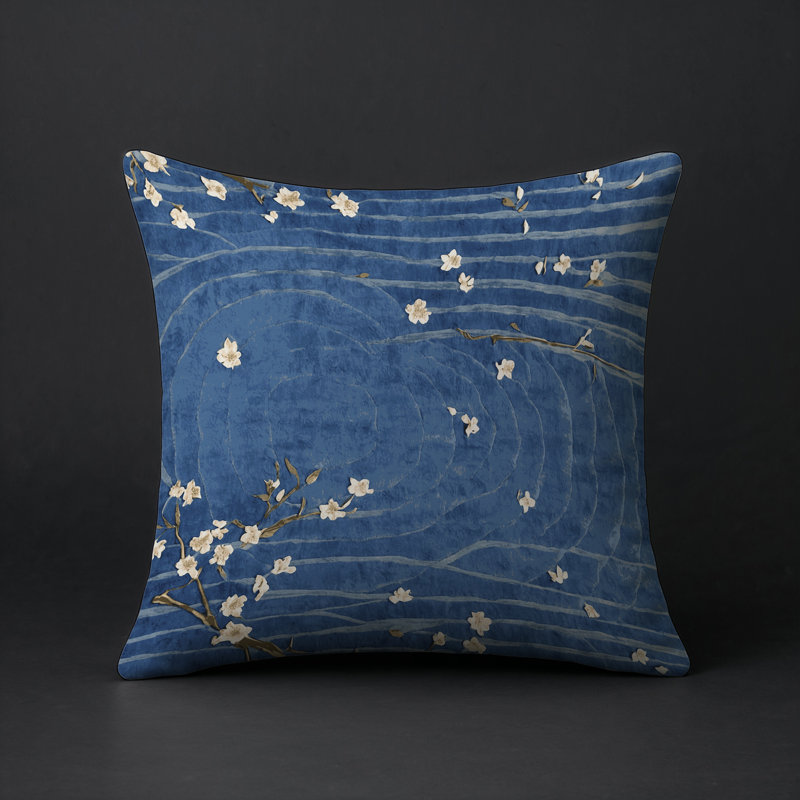 Coussin décoratif intérieur et extérieur Modern, Gris abstrait 204, Carré 18 po
