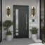 Applique murale d'extérieur à DEL en aluminium noir Mosra-2093467305