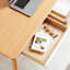 Bureau d'ordinateur en bois, bureau avec 2 tiroirs pour le bureau personnel, bureau