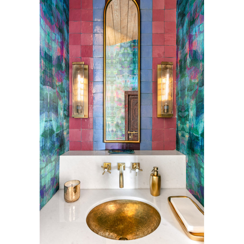 Zelig 4" x 4" Moroccan Wall & Floor Tile, Dusty Blue