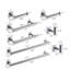 Ensemble d'accessoires de salle de bain en nickel brossé 8 pièces, ensemble de quincaillerie de salle de bain en acier inoxydable, ensemble de barre à serviettes de bain, porte-serviettes mural pour salle de bain.-117306439
