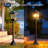 63" Solar Lamp Post, Outdoor Lights Waterproof, Floor Lamp for Patio, Replaceable Bulb, Warm White(Set of 2)