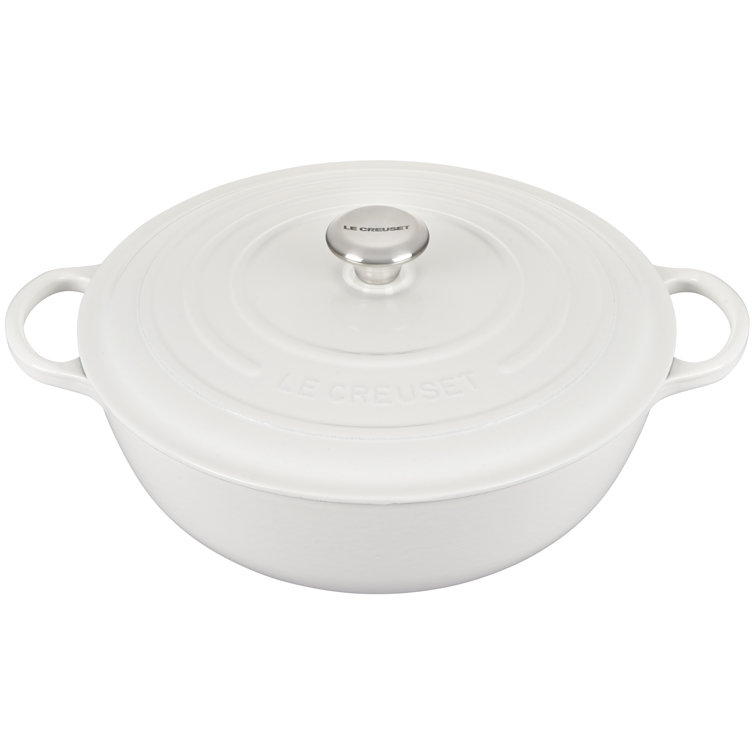 Le Creuset Signature Cast Iron 2.75-Quart White Oval Dutch Oven