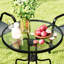 Five-Piece Steel Patio Set, with Glass-Top Table-116112582