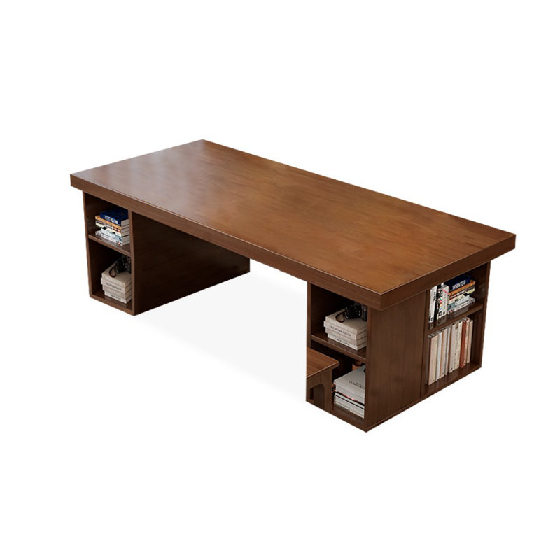 Bureaux rectangulaires en bois massif noyer, H 29,53 po x l 70,87 po x P 31,5 po