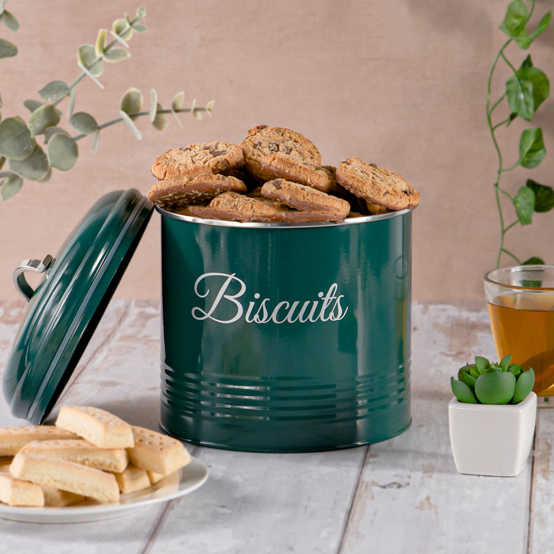 Essentials Metal Jar, Green