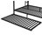 Metal Bunk Bed with Trundle, Black-114313891