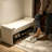 Italian Style Leather Solid Wood Shoe Bench-1500937879