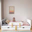 Lit plateforme avec tiroirs de rangement, garde-corps, petite tablette et crochets-9430530-9430557