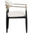 Eligah Vegan Leather Upholstered Dining Arm Chair-6766377-6766386