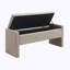 Banc de lit moderne avec rangement-123132892