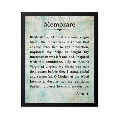 Memorare Prayer