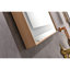 Miroir de salle de bain rectangulaire à cadre noir avec lumières DEL - 96 po X 36 po, brouillard, réglable, grand maquillage pour l 36 po H Luminaires muraux à intensité variable