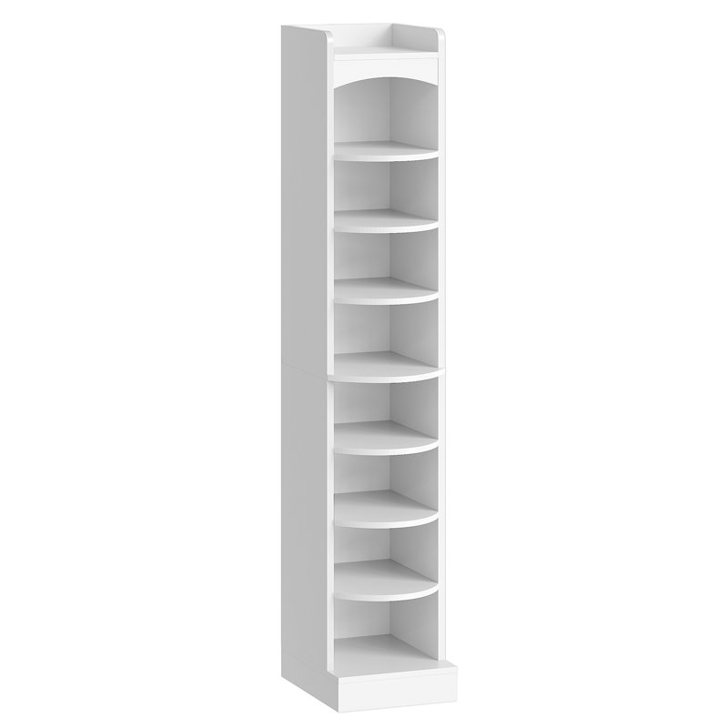 9-tier Shoe Storage Cabinet Shoe Cabinet with Removable Open Shelves