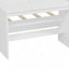 Lit de jour en bois avec tablettes de rangement et casiers-881649417