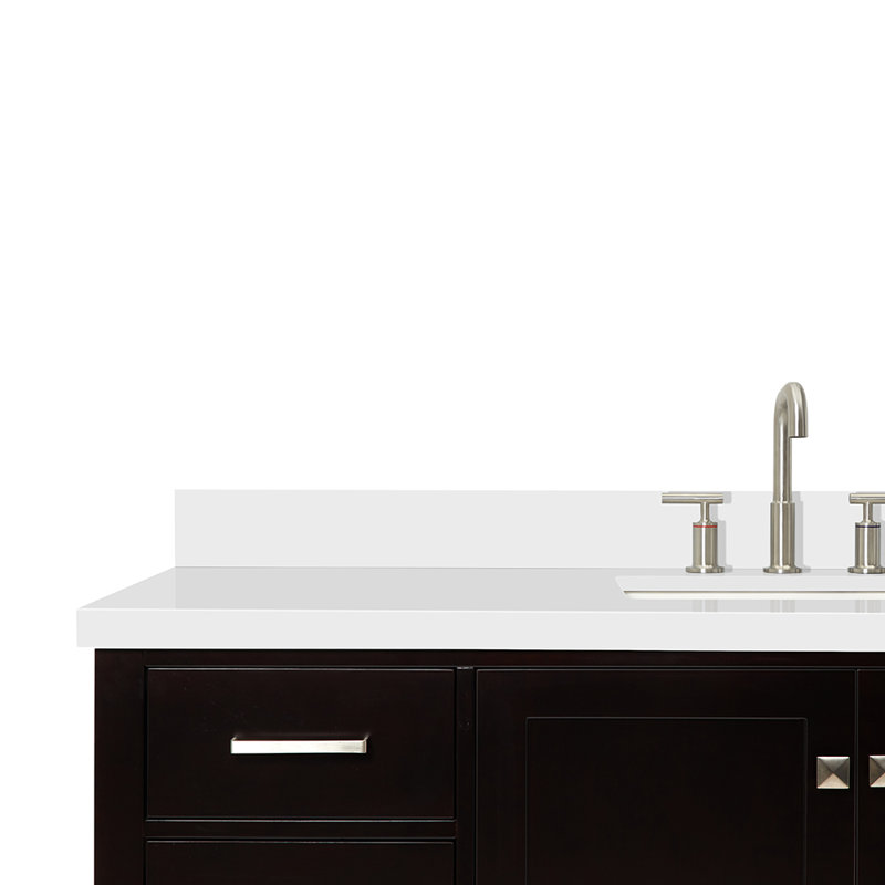 Cambridge 61'' W Single Vanity, Espresso, Rectangular