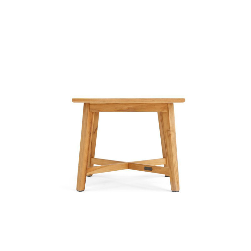 Winston All-Natural Teak Outdoor 24" Square Side Table