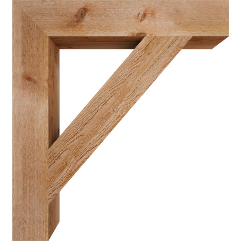 Support de bloc traditionnel, H 40 po x l 6 po x P 36 po, Cèdre rouge de l'Ouest (scié brut)