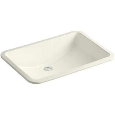 Ladena® Vitreous China Rectangular Undermount Bathroom Sink with Overflow