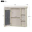 Armoire de rangement murale pour salle de bain avec porte miroir - 35 po x 28 po-2074192966