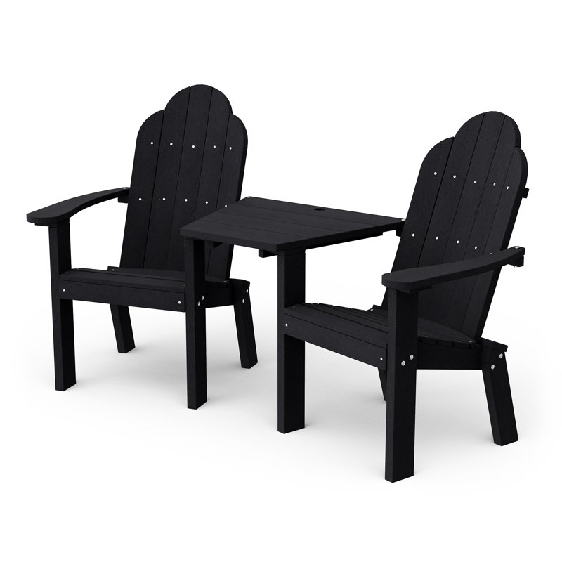 Classic Deck Chair Tete-A-Tete, Black