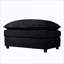 Canapés modulaires, canapé-lit modulaire à siège profond surdimensionné pour salon, 3 repose-pieds et amp; Coussins | Noir | Chenille-656501052