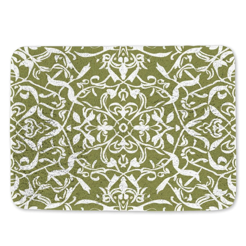Tapis pour salle de bain en microfibre / microsuède Crago, L 21 po x L 34 po