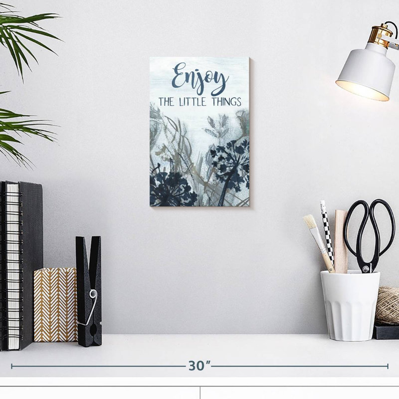 Tergel «Enjoy The Little Things Wildflowers», H 12 po x l 8 po