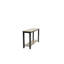 Moderne gris / noir deux tons finition console 1pc table sous la table de rangement de salon canapé en bois d'hévéa noyer