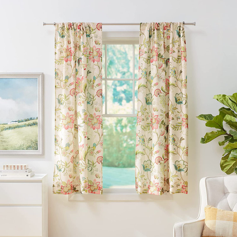 Jorma Room Darkening Curtain Pair, Red