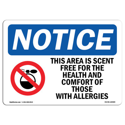 This Area Is Scent Free
